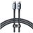 Cable de carga Baseus Crystal Shine USB-C 100W 1,2m Negro