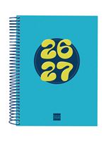 Agenda Escolar Finocam Cool Sep 2026 - Jun 2027 4º - 155x212 Mm 1 Día Página Azul Catalán