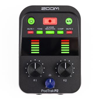 Grabadora portátil Zoom Podtrak P2 para Podcast