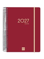 Agenda 16 Meses Finocam Ikon Sep 2026 Dic 2027 E10 155x212 Mm 1 Día Página Burdeos Internacional