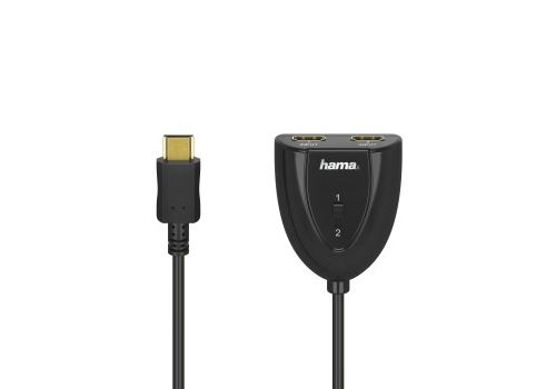 Cable De Vídeo Hama Hdmi 2x1 Negro