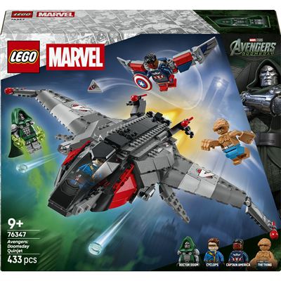 Lego super heroes 76347 quinjet de avengers: doomsday