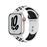 Apple Watch S7 Nike 41 mm LTE Caja de aluminio blanco estrella y correa Nike Sport Plata/Negro