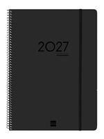 Agenda 16 Meses Finocam Ikon Sep 2026 Dic 2027 E40 210x297 Mm Semana Vista Vertical Negro Internacional