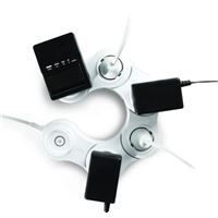 Regleta flexible Quirky Pivot Power 6 tomas Blanco