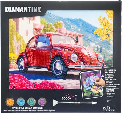 Diamantiny level up quadro car red