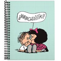 Cuaderno Mafalda A5 Cuadriculado Tapa dura Muak