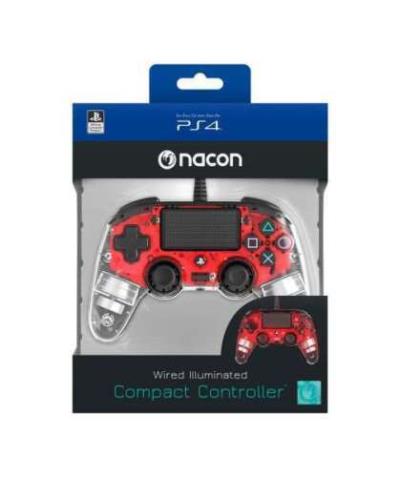 Mando Nacon Compact Controller Wired con Cable PS4 - Negro