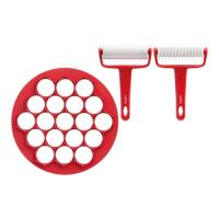 Kit Para Aperitivos dulces y salados baking molde rodillo lekue de rojo 30x30x3