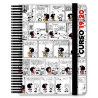 Agenda escolar 2019-2020 A5 dos días página Mafalda comic