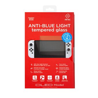 Protector de pantalla Blade Cristal templado anti luz azul para Nintendo Switch OLED