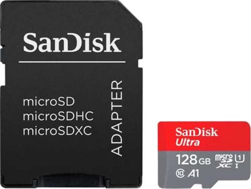 de memoria Sandisk Ultra MicroSDXC UHS-I 128GB + Adaptador Tarjeta Micro SD TransFlash - Compra al mejor precio | Fnac