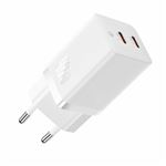 Cargador de pared Baseus GaN 5 Pro Fast Charger 2x USB-C 40W EU Blanco