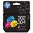Pack 2 Cartuchos de tinta Tricolor HP 302 + 304 B7RT6AE