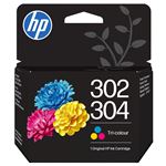 Pack 2 Cartuchos de tinta Tricolor HP 302 + 304 B7RT6AE