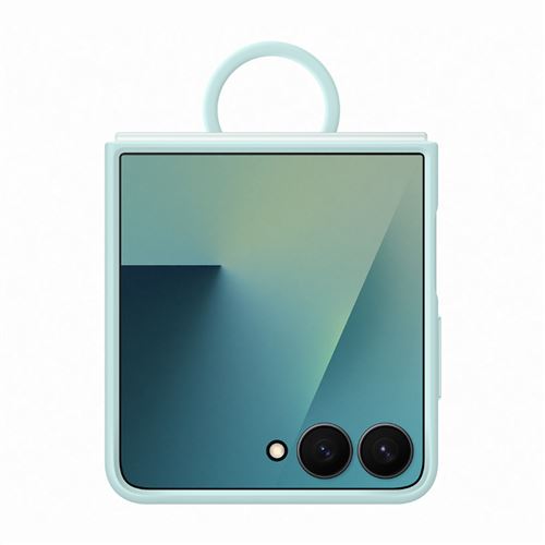 Funda De Silicona Con Anillo Samsung Mint Para Galaxy Z Flip7
