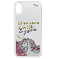 Funda La Vecina Rubia - Si es rosa y brilla lo quiero para iPhone X/Xs