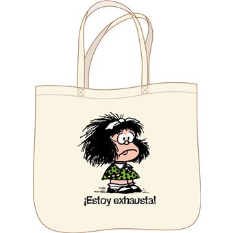 Bolsa de tela Mafalda ¡Estoy exhausta! Mochilas escolares Los