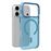Funda con MagSafe Puro Lightfeel Azul transparente para Apple iPhone 18 Pro Max/17 Pro Max