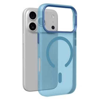 Funda con MagSafe Puro Lightfeel Azul transparente para Apple iPhone 18 Pro Max/17 Pro Max