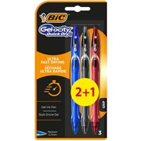 Pack Bolígrafos Bic 2+1 Gel-ocity Quik Dry
