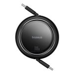 Cable de carga retráctil Baseus Free2Draw Mini USB-C 100W 1m Negro