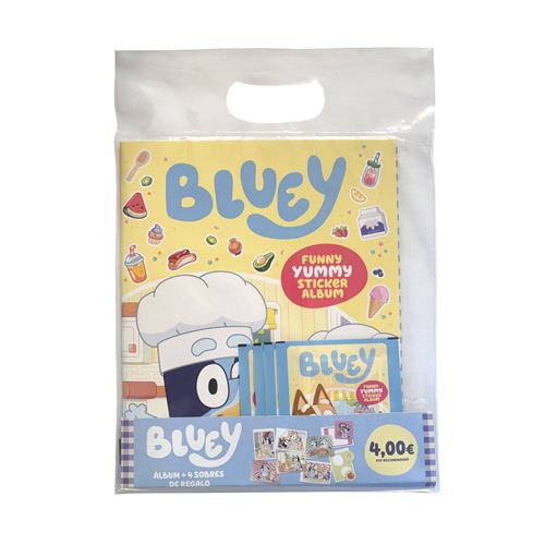 Starter pack bluey álbum + 4 sobres
