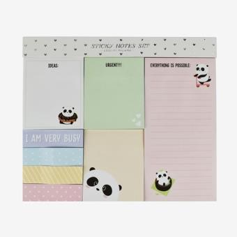 Set hojas adhesivas Legami panda