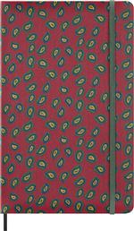 Cuaderno large hojas rayadas tapa dura de seda Mantero Moleskine burdeos