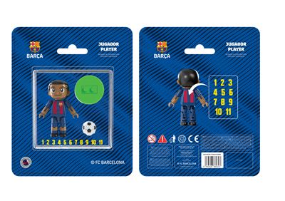 Figura jugador fc barcelona mod 3 4cm