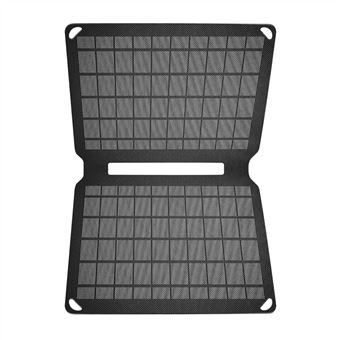 Cargador solar plegable 1.8A 10W Negro