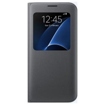 mucho Trascendencia Continuo Funda Samsung S-View Cover Galaxy S7 Edge negra - Funda para teléfono móvil  - Comprar al mejor precio | Fnac