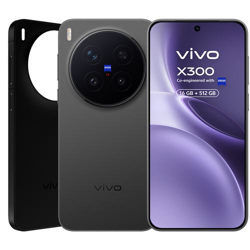 Bundle Vivo X300 Pro 5g 6,78" 512gb Phantom Black + Lente + Cargador 90w