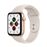 Apple Watch SE 44 mm GPS, Caja de aluminio en oro y correa deportiva Blanco