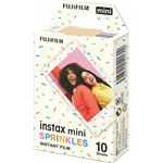 Pack de 10 hojas de papel fotográfico Fujifilm Sprinkles para cámara instantánea Instax Mini 