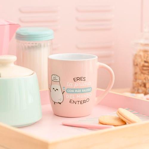 MR. WONDERFUL TAZAS - ERES LA PRIMA CON MÁS SALERO DEL MUNDO ENTERO. Mug.  Librería Serendipia