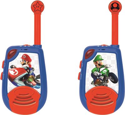 Walkie-talkies digitales mario kart 2 km/1,3 millas con luces morse