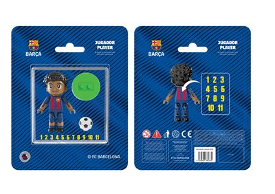 Figura jugador fc barcelona mod 14 4cm