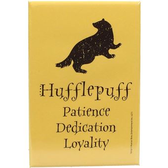 Harry Potter - Imán Harry Potter Hufflepuff Patience Dedication Loyality - 1