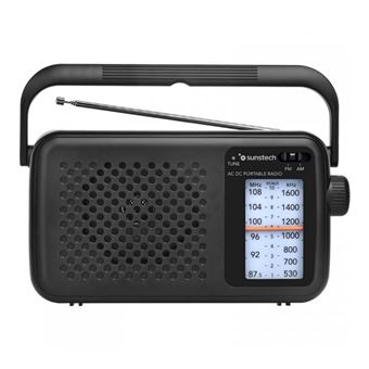 Radio portátil analógica AM/FM Sunstech RP5760BK Negro