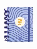 Agenda Escolar Finocam Diva Sep 2026 - Jun 2027 8º - 120x164 Mm 1 Día Página Olas Catalán