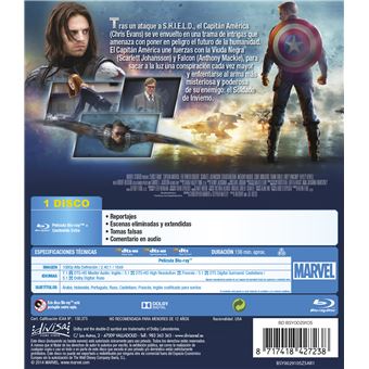 Capitán América 2: El soldado de invierno - Blu Ray
