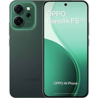 OPPO Reno 14 FS 5G 6,57" 512GB Luminous Green + Funda + Powerbank