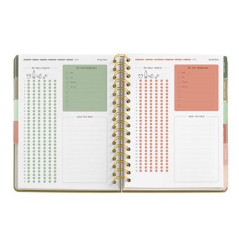 Agenda Semainier Miquelrius 2026 Format A5+ - Couverture Souple Spirale, Papier 80 G/m² - Planning Hebdo En Catalan - 9