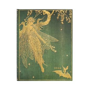 Agenda anual Paperblanks 2022 día por página ultra Hada Oliva Verde - 1