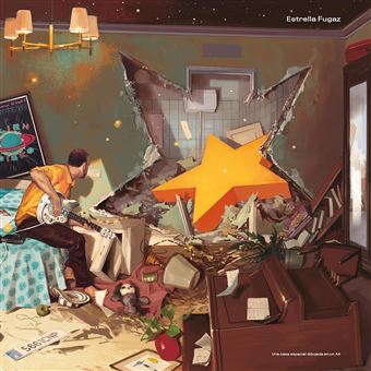 Lp-una casa espacial dibujada en un