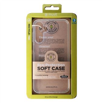 Funda Muvit Recycle-Tek Transparente para Samsung Galaxy A15 5G