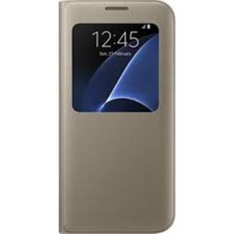 Funda Samsung S-View Cover Galaxy S7 Edge oro - Funda teléfono móvil - Comprar al mejor precio Fnac
