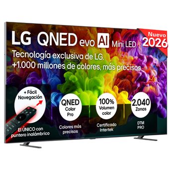 TV QNED 100" LG 100QNED87B6 evo MiniLED AI 4K UHD 2026 Smart TV - 1