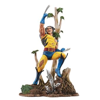 Figura Marvel Select De Wolverine De 18 Cm – Traje Amarillo, Base Incluida, Ideal Para Coleccionistas